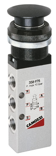1/8" 5/2 PALM SWITCH BLACK - 358 975